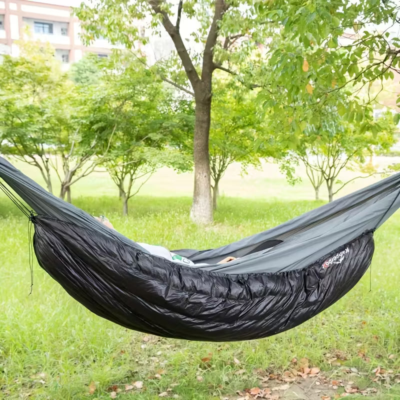 Kamperbox Synthetic & Down Hybrid Hammock Underquilt Black