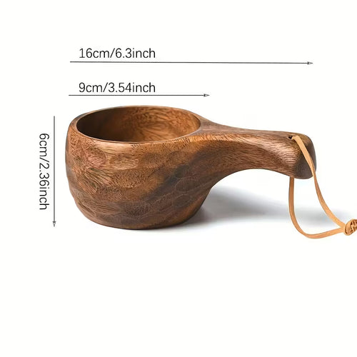 Acacia Wood Tortoiseshell Mug/Kuksa
