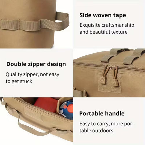 600D Durable Camp Kitchen/Storage Bag Khaki