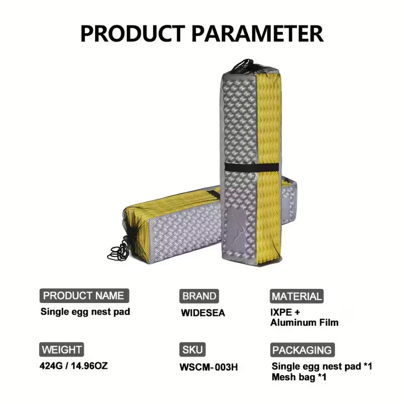 Widesea Single Egg Nest Sleeping Pad 1.8cm Thick