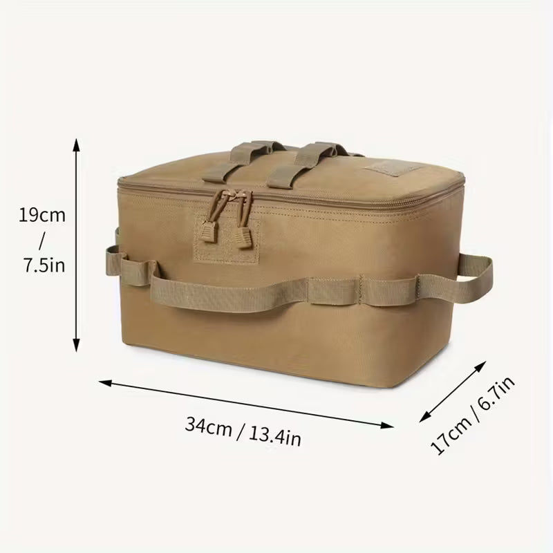 600D Durable Camp Kitchen/Storage Bag Khaki