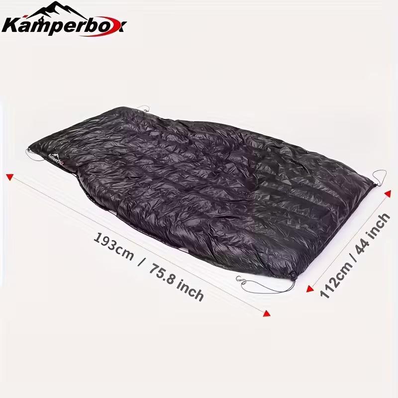 Kamperbox Synthetic & Down Hybrid Hammock Underquilt Black